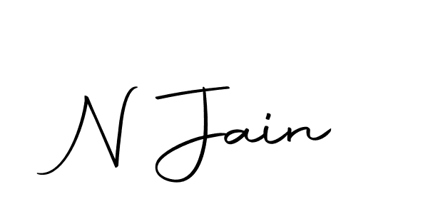 Here are the top 10 professional signature styles for the name N Jain. These are the best autograph styles you can use for your name. N Jain signature style 10 images and pictures png