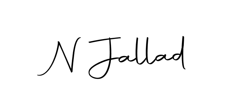 if you are searching for the best signature style for your name N Jallad. so please give up your signature search. here we have designed multiple signature styles  using Autography-DOLnW. N Jallad signature style 10 images and pictures png