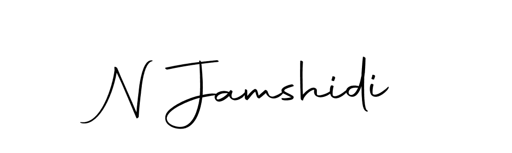 The best way (Autography-DOLnW) to make a short signature is to pick only two or three words in your name. The name N Jamshidi include a total of six letters. For converting this name. N Jamshidi signature style 10 images and pictures png