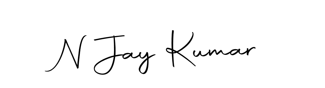 Make a beautiful signature design for name N Jay Kumar. With this signature (Autography-DOLnW) style, you can create a handwritten signature for free. N Jay Kumar signature style 10 images and pictures png