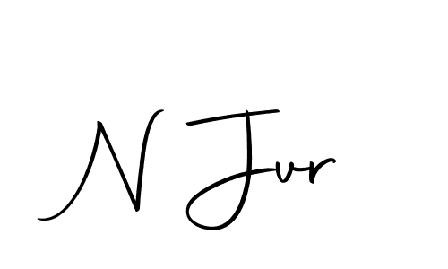 Design your own signature with our free online signature maker. With this signature software, you can create a handwritten (Autography-DOLnW) signature for name N Jvr. N Jvr signature style 10 images and pictures png