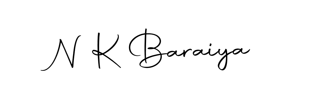 N K Baraiya stylish signature style. Best Handwritten Sign (Autography-DOLnW) for my name. Handwritten Signature Collection Ideas for my name N K Baraiya. N K Baraiya signature style 10 images and pictures png