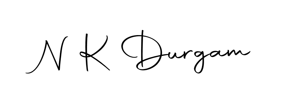 Make a beautiful signature design for name N K Durgam. With this signature (Autography-DOLnW) style, you can create a handwritten signature for free. N K Durgam signature style 10 images and pictures png