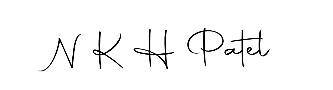 Use a signature maker to create a handwritten signature online. With this signature software, you can design (Autography-DOLnW) your own signature for name N K H Patel. N K H Patel signature style 10 images and pictures png