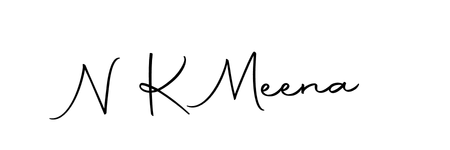 Use a signature maker to create a handwritten signature online. With this signature software, you can design (Autography-DOLnW) your own signature for name N K Meena. N K Meena signature style 10 images and pictures png