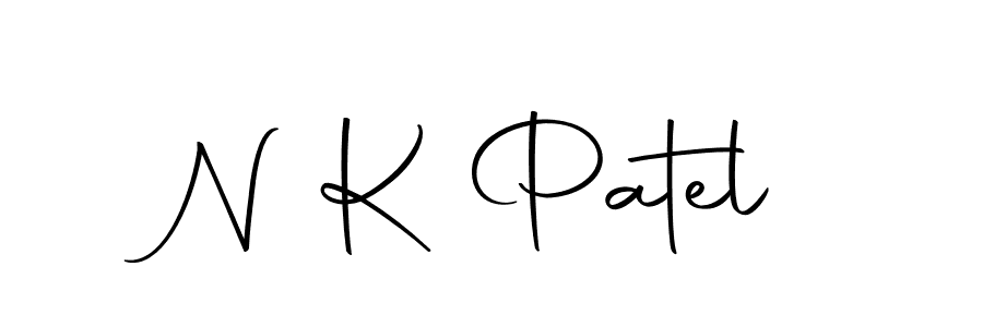 How to make N K Patel name signature. Use Autography-DOLnW style for creating short signs online. This is the latest handwritten sign. N K Patel signature style 10 images and pictures png