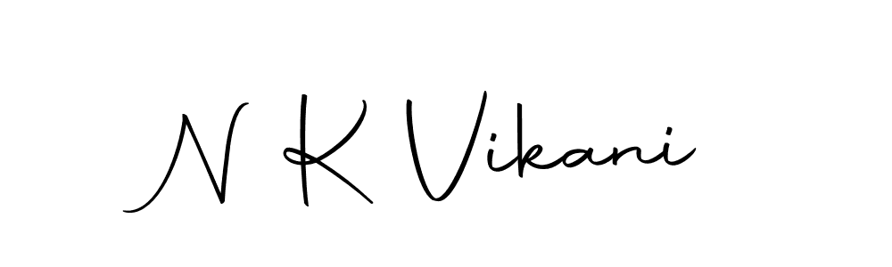 Use a signature maker to create a handwritten signature online. With this signature software, you can design (Autography-DOLnW) your own signature for name N K Vikani. N K Vikani signature style 10 images and pictures png