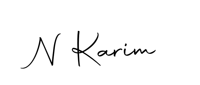 The best way (Autography-DOLnW) to make a short signature is to pick only two or three words in your name. The name N Karim include a total of six letters. For converting this name. N Karim signature style 10 images and pictures png