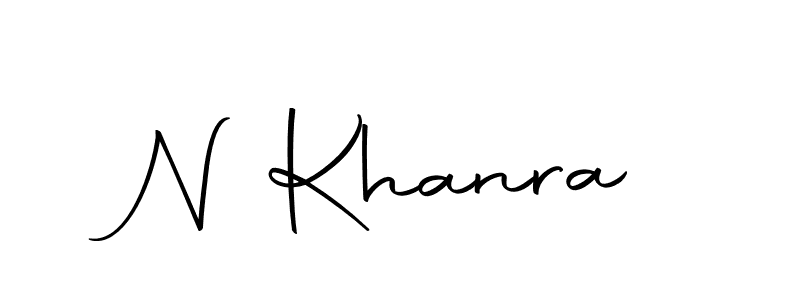 How to make N Khanra signature? Autography-DOLnW is a professional autograph style. Create handwritten signature for N Khanra name. N Khanra signature style 10 images and pictures png