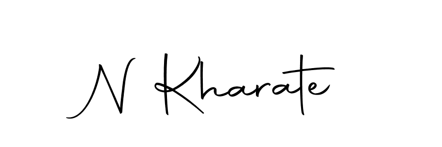 The best way (Autography-DOLnW) to make a short signature is to pick only two or three words in your name. The name N Kharate include a total of six letters. For converting this name. N Kharate signature style 10 images and pictures png