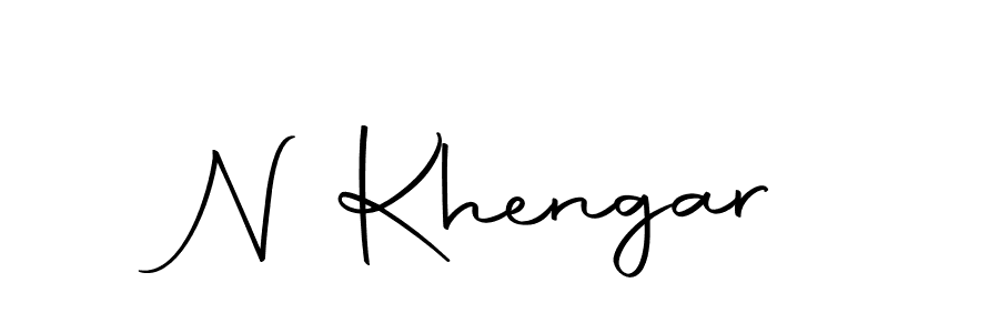 Make a beautiful signature design for name N Khengar. Use this online signature maker to create a handwritten signature for free. N Khengar signature style 10 images and pictures png