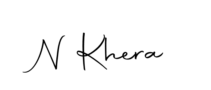 How to make N Khera name signature. Use Autography-DOLnW style for creating short signs online. This is the latest handwritten sign. N Khera signature style 10 images and pictures png