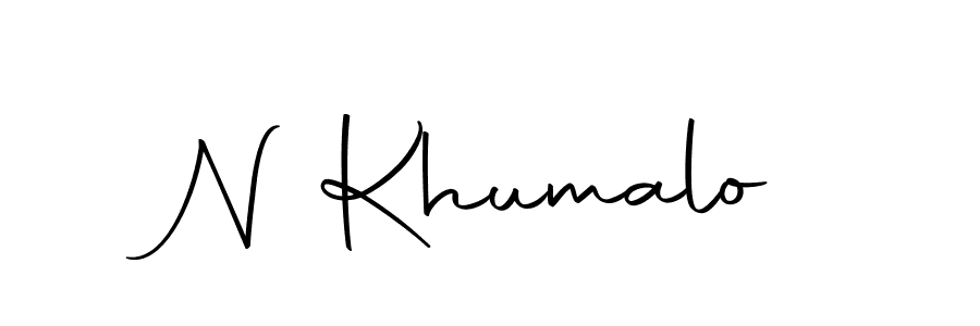 Design your own signature with our free online signature maker. With this signature software, you can create a handwritten (Autography-DOLnW) signature for name N Khumalo. N Khumalo signature style 10 images and pictures png