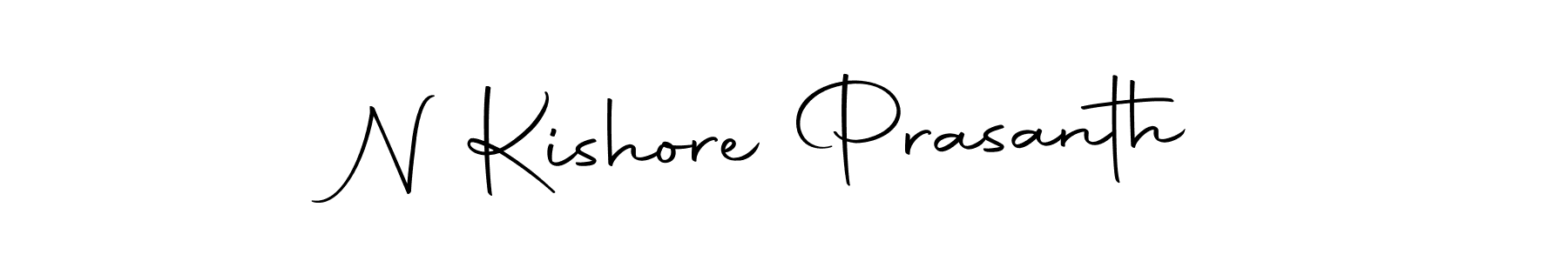 Create a beautiful signature design for name N Kishore Prasanth. With this signature (Autography-DOLnW) fonts, you can make a handwritten signature for free. N Kishore Prasanth signature style 10 images and pictures png
