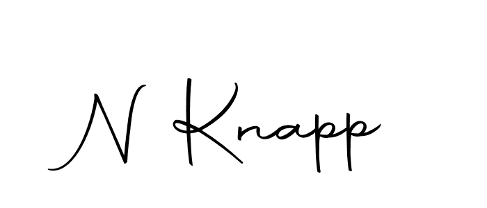 Design your own signature with our free online signature maker. With this signature software, you can create a handwritten (Autography-DOLnW) signature for name N Knapp. N Knapp signature style 10 images and pictures png