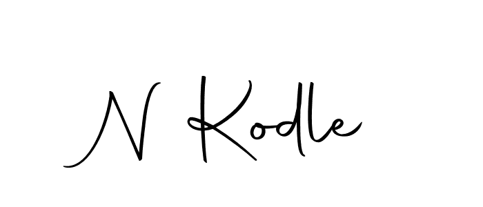 Create a beautiful signature design for name N Kodle. With this signature (Autography-DOLnW) fonts, you can make a handwritten signature for free. N Kodle signature style 10 images and pictures png