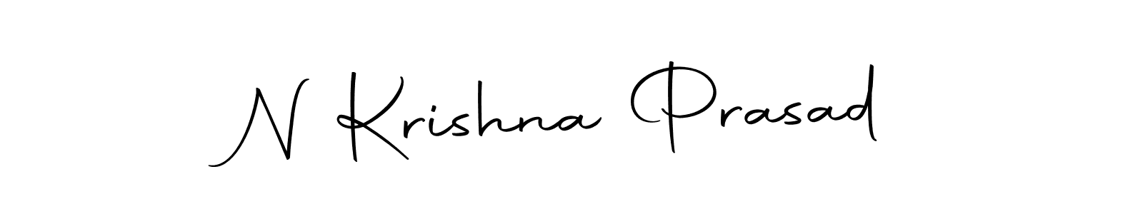 Make a short N Krishna Prasad signature style. Manage your documents anywhere anytime using Autography-DOLnW. Create and add eSignatures, submit forms, share and send files easily. N Krishna Prasad signature style 10 images and pictures png