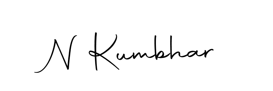 Use a signature maker to create a handwritten signature online. With this signature software, you can design (Autography-DOLnW) your own signature for name N Kumbhar. N Kumbhar signature style 10 images and pictures png