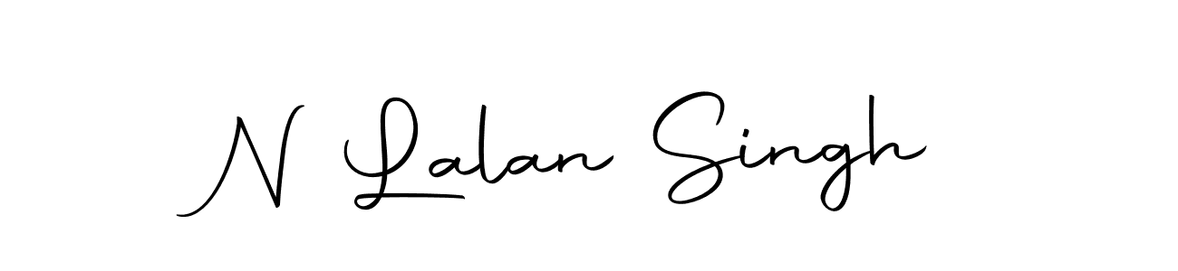 Create a beautiful signature design for name N Lalan Singh. With this signature (Autography-DOLnW) fonts, you can make a handwritten signature for free. N Lalan Singh signature style 10 images and pictures png