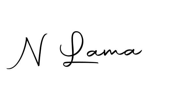 How to make N Lama signature? Autography-DOLnW is a professional autograph style. Create handwritten signature for N Lama name. N Lama signature style 10 images and pictures png