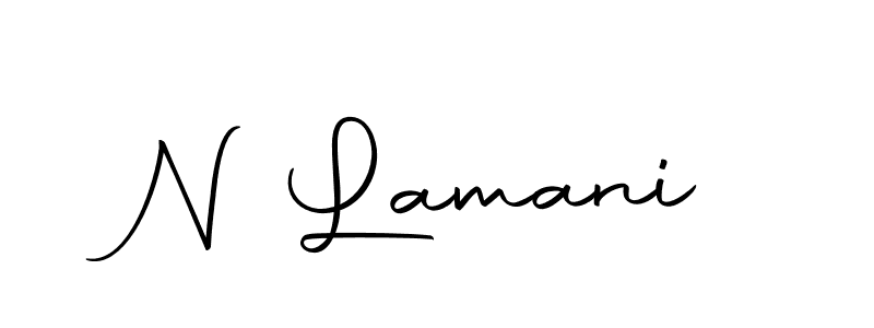 How to make N Lamani signature? Autography-DOLnW is a professional autograph style. Create handwritten signature for N Lamani name. N Lamani signature style 10 images and pictures png