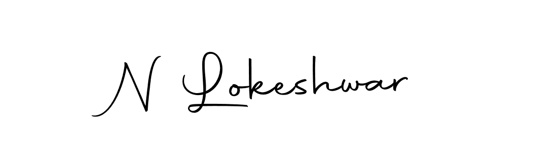 Make a beautiful signature design for name N Lokeshwar. Use this online signature maker to create a handwritten signature for free. N Lokeshwar signature style 10 images and pictures png