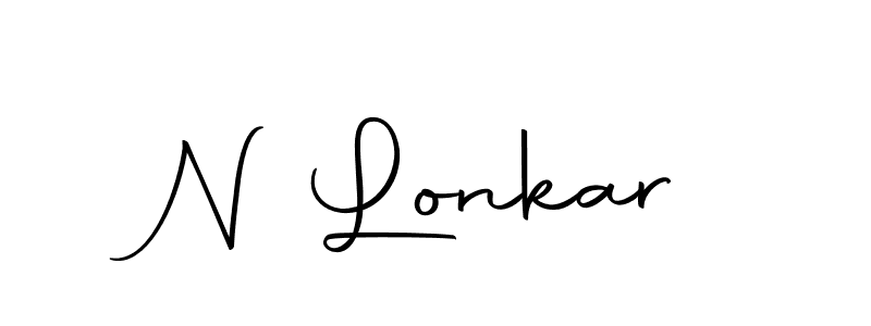 How to make N Lonkar signature? Autography-DOLnW is a professional autograph style. Create handwritten signature for N Lonkar name. N Lonkar signature style 10 images and pictures png