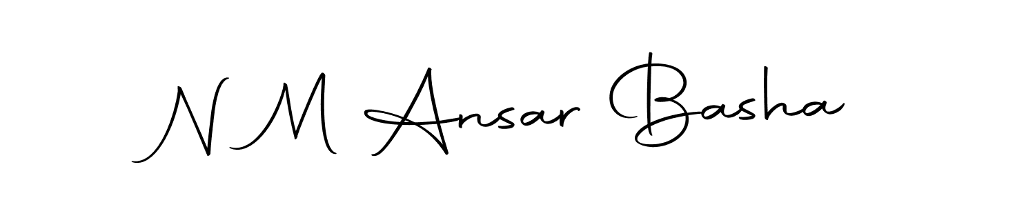 Design your own signature with our free online signature maker. With this signature software, you can create a handwritten (Autography-DOLnW) signature for name N M Ansar Basha. N M Ansar Basha signature style 10 images and pictures png