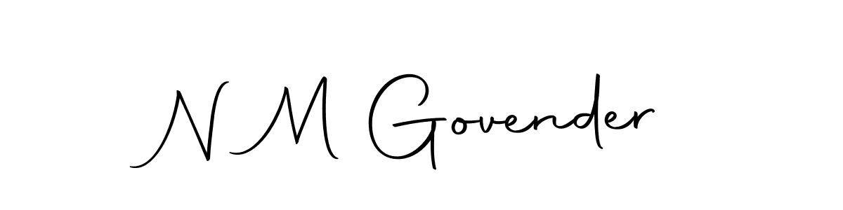 N M Govender stylish signature style. Best Handwritten Sign (Autography-DOLnW) for my name. Handwritten Signature Collection Ideas for my name N M Govender. N M Govender signature style 10 images and pictures png