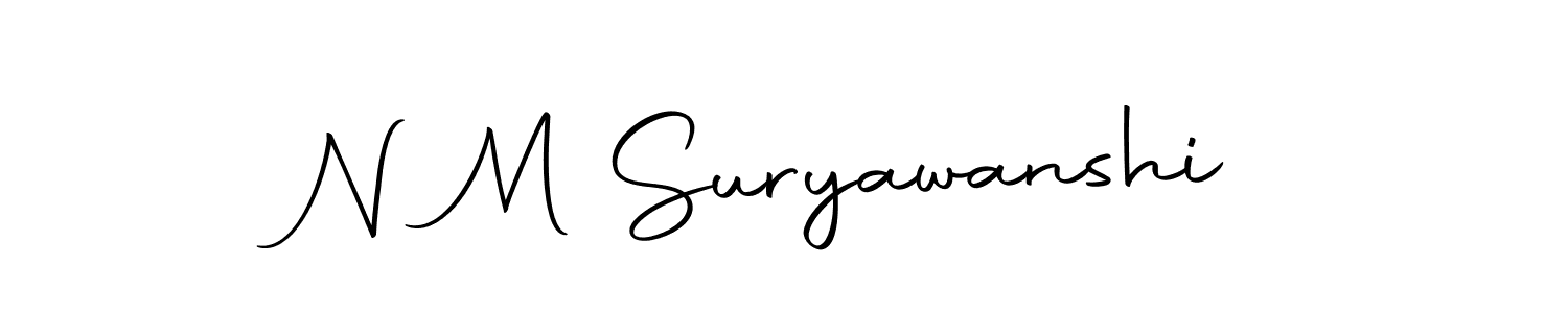 Create a beautiful signature design for name N M Suryawanshi. With this signature (Autography-DOLnW) fonts, you can make a handwritten signature for free. N M Suryawanshi signature style 10 images and pictures png