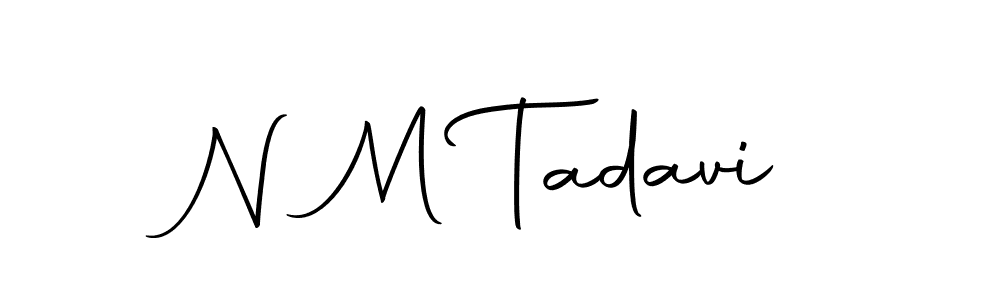 Create a beautiful signature design for name N M Tadavi. With this signature (Autography-DOLnW) fonts, you can make a handwritten signature for free. N M Tadavi signature style 10 images and pictures png