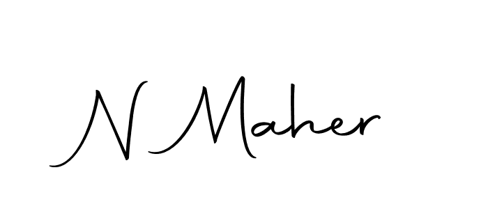 Make a beautiful signature design for name N Maher. Use this online signature maker to create a handwritten signature for free. N Maher signature style 10 images and pictures png