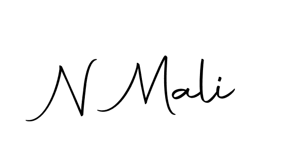 The best way (Autography-DOLnW) to make a short signature is to pick only two or three words in your name. The name N Mali include a total of six letters. For converting this name. N Mali signature style 10 images and pictures png