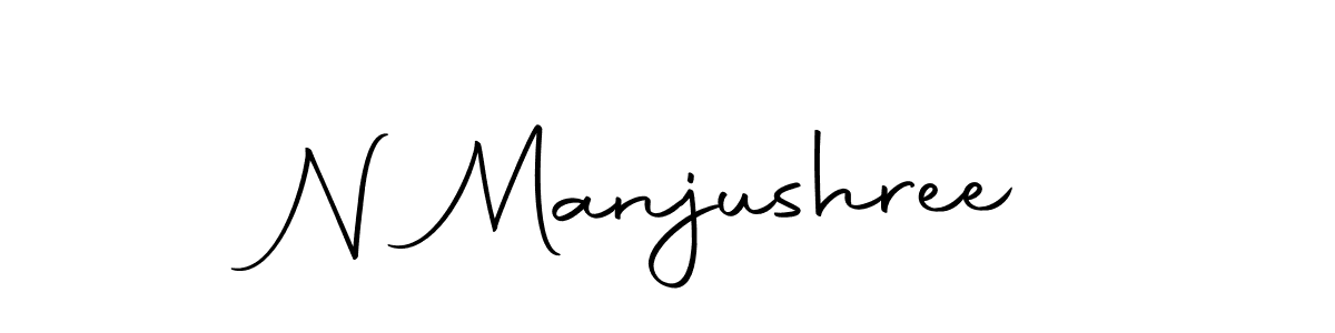 The best way (Autography-DOLnW) to make a short signature is to pick only two or three words in your name. The name N Manjushree include a total of six letters. For converting this name. N Manjushree signature style 10 images and pictures png