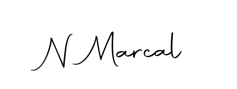 Make a beautiful signature design for name N Marcal. With this signature (Autography-DOLnW) style, you can create a handwritten signature for free. N Marcal signature style 10 images and pictures png