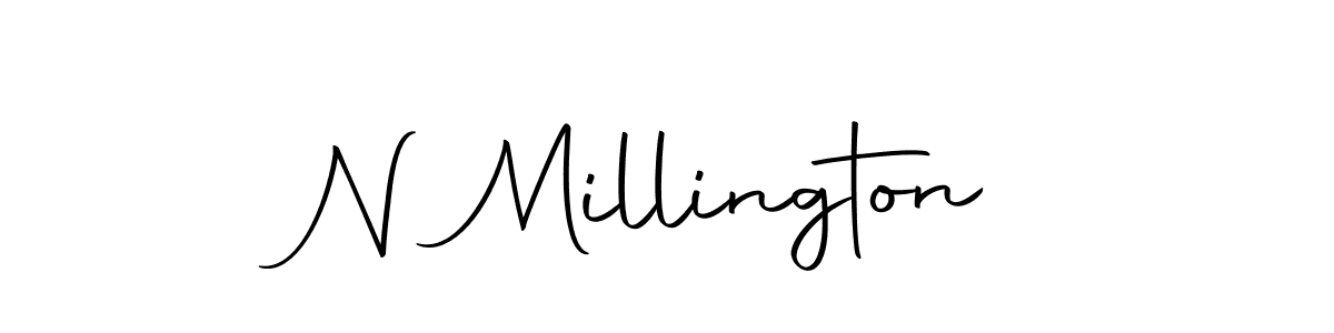 Autography-DOLnW is a professional signature style that is perfect for those who want to add a touch of class to their signature. It is also a great choice for those who want to make their signature more unique. Get N Millington name to fancy signature for free. N Millington signature style 10 images and pictures png