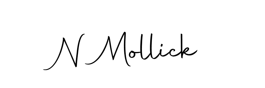 Also we have N Mollick name is the best signature style. Create professional handwritten signature collection using Autography-DOLnW autograph style. N Mollick signature style 10 images and pictures png