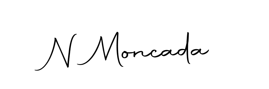 Use a signature maker to create a handwritten signature online. With this signature software, you can design (Autography-DOLnW) your own signature for name N Moncada. N Moncada signature style 10 images and pictures png