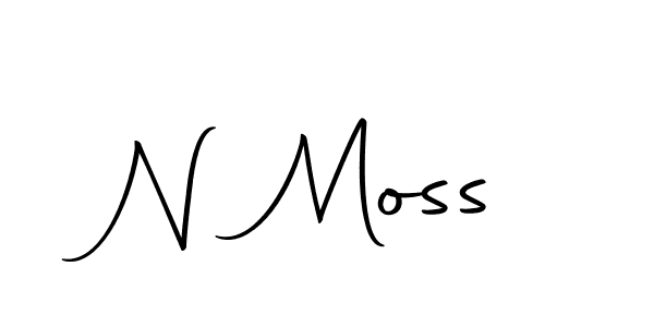 Create a beautiful signature design for name N Moss. With this signature (Autography-DOLnW) fonts, you can make a handwritten signature for free. N Moss signature style 10 images and pictures png