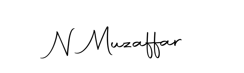 Make a beautiful signature design for name N Muzaffar. Use this online signature maker to create a handwritten signature for free. N Muzaffar signature style 10 images and pictures png