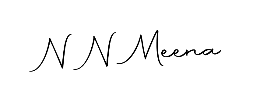 You should practise on your own different ways (Autography-DOLnW) to write your name (N N Meena) in signature. don't let someone else do it for you. N N Meena signature style 10 images and pictures png