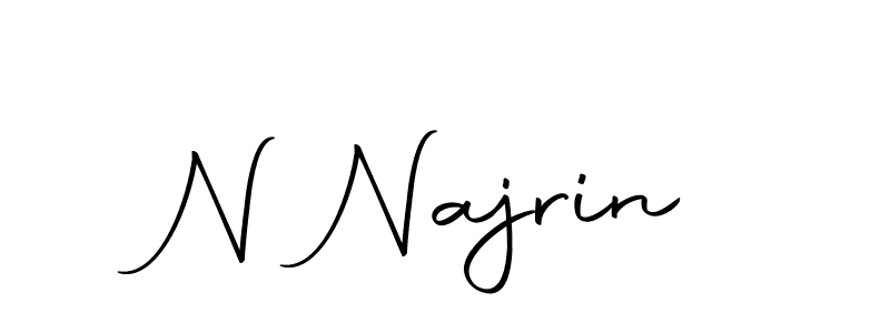 Autography-DOLnW is a professional signature style that is perfect for those who want to add a touch of class to their signature. It is also a great choice for those who want to make their signature more unique. Get N Najrin name to fancy signature for free. N Najrin signature style 10 images and pictures png