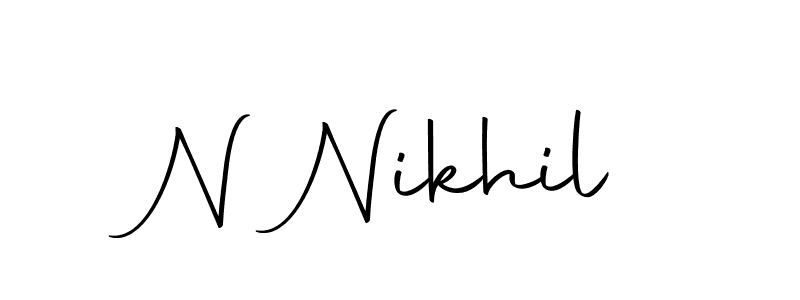 Also we have N Nikhil name is the best signature style. Create professional handwritten signature collection using Autography-DOLnW autograph style. N Nikhil signature style 10 images and pictures png
