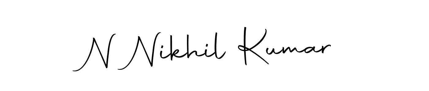 Make a beautiful signature design for name N Nikhil Kumar. Use this online signature maker to create a handwritten signature for free. N Nikhil Kumar signature style 10 images and pictures png