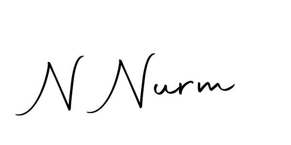 You should practise on your own different ways (Autography-DOLnW) to write your name (N Nurm) in signature. don't let someone else do it for you. N Nurm signature style 10 images and pictures png