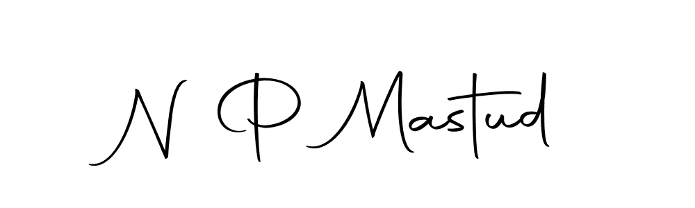 N P Mastud stylish signature style. Best Handwritten Sign (Autography-DOLnW) for my name. Handwritten Signature Collection Ideas for my name N P Mastud. N P Mastud signature style 10 images and pictures png