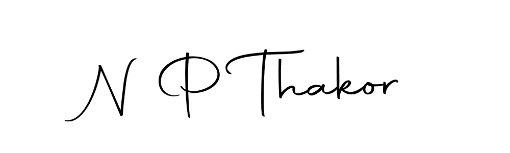 How to make N P Thakor signature? Autography-DOLnW is a professional autograph style. Create handwritten signature for N P Thakor name. N P Thakor signature style 10 images and pictures png