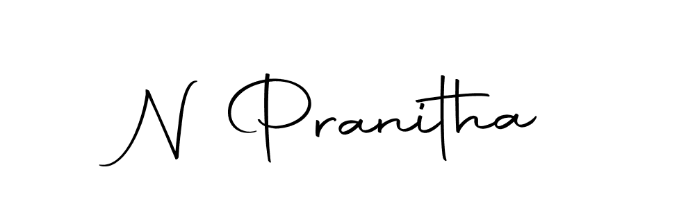 The best way (Autography-DOLnW) to make a short signature is to pick only two or three words in your name. The name N Pranitha include a total of six letters. For converting this name. N Pranitha signature style 10 images and pictures png