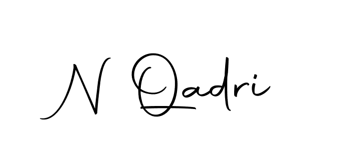N Qadri stylish signature style. Best Handwritten Sign (Autography-DOLnW) for my name. Handwritten Signature Collection Ideas for my name N Qadri. N Qadri signature style 10 images and pictures png