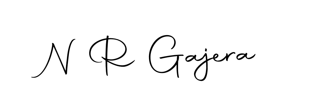 Make a beautiful signature design for name N R Gajera. Use this online signature maker to create a handwritten signature for free. N R Gajera signature style 10 images and pictures png